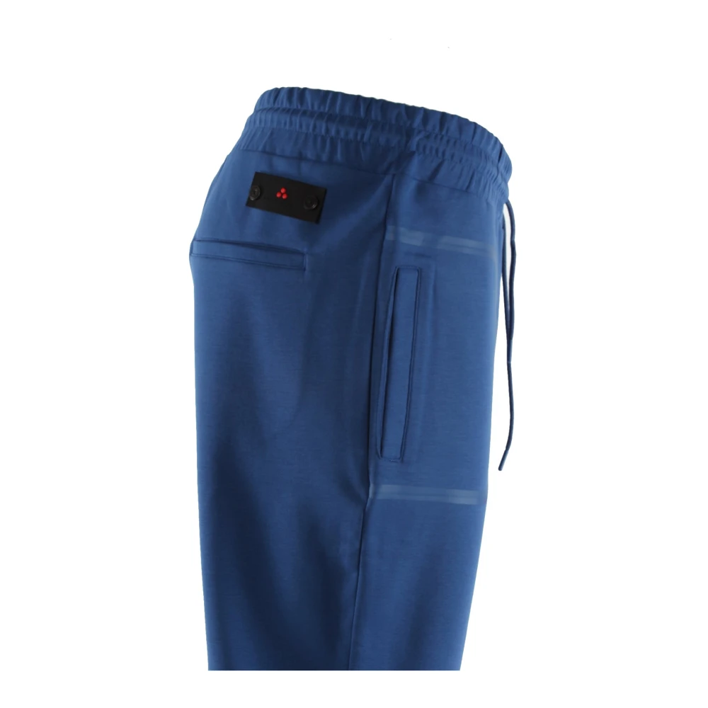 Peuterey Blauwe Joggingbroek met Elastaan Blue Heren