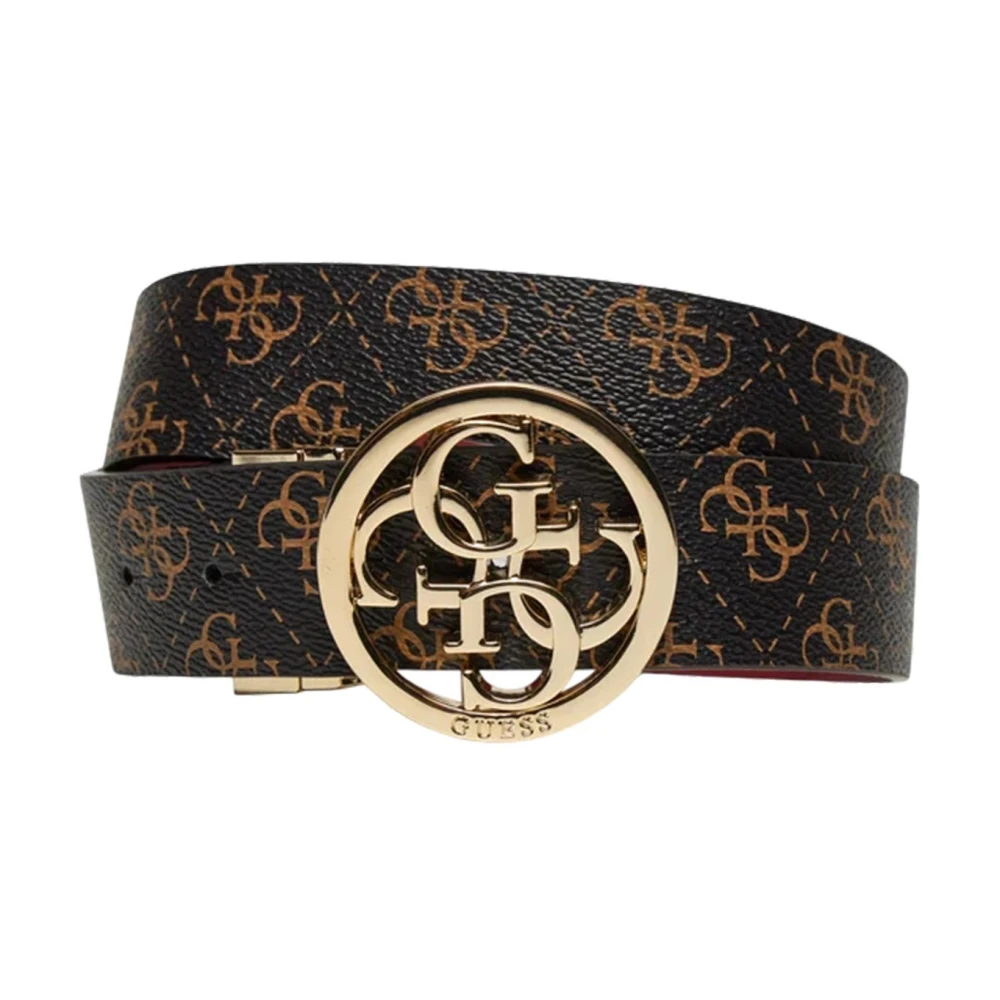 Guess Bruine Synthetische Damesriem Brown Dames