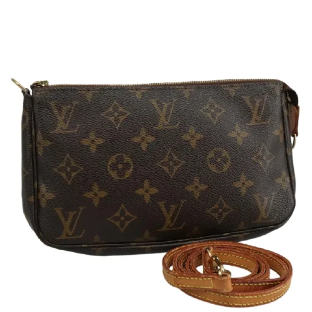 Louis Vuitton Vintage Pre-owned Canvas clutches Brown Dames