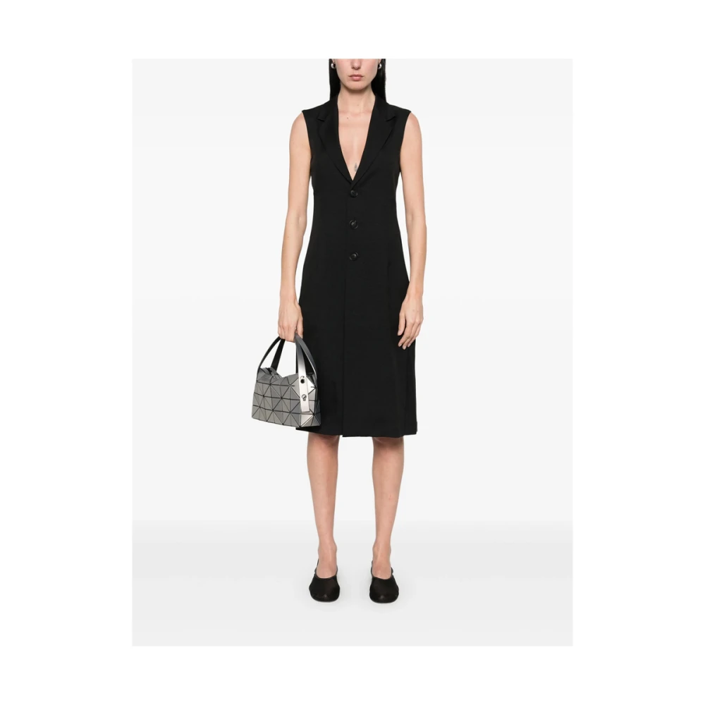 Y-3 Zwarte Geknoopte Rits Waistcoat met Zakken Black Dames