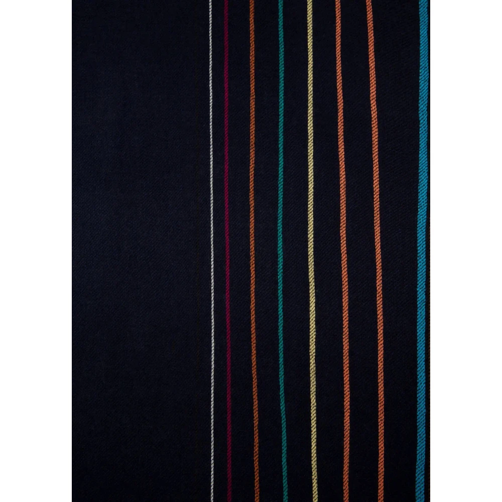 Paul Smith Gradient 'Signature Stripe' Wol-Zijde Sjaal Multicolor Unisex