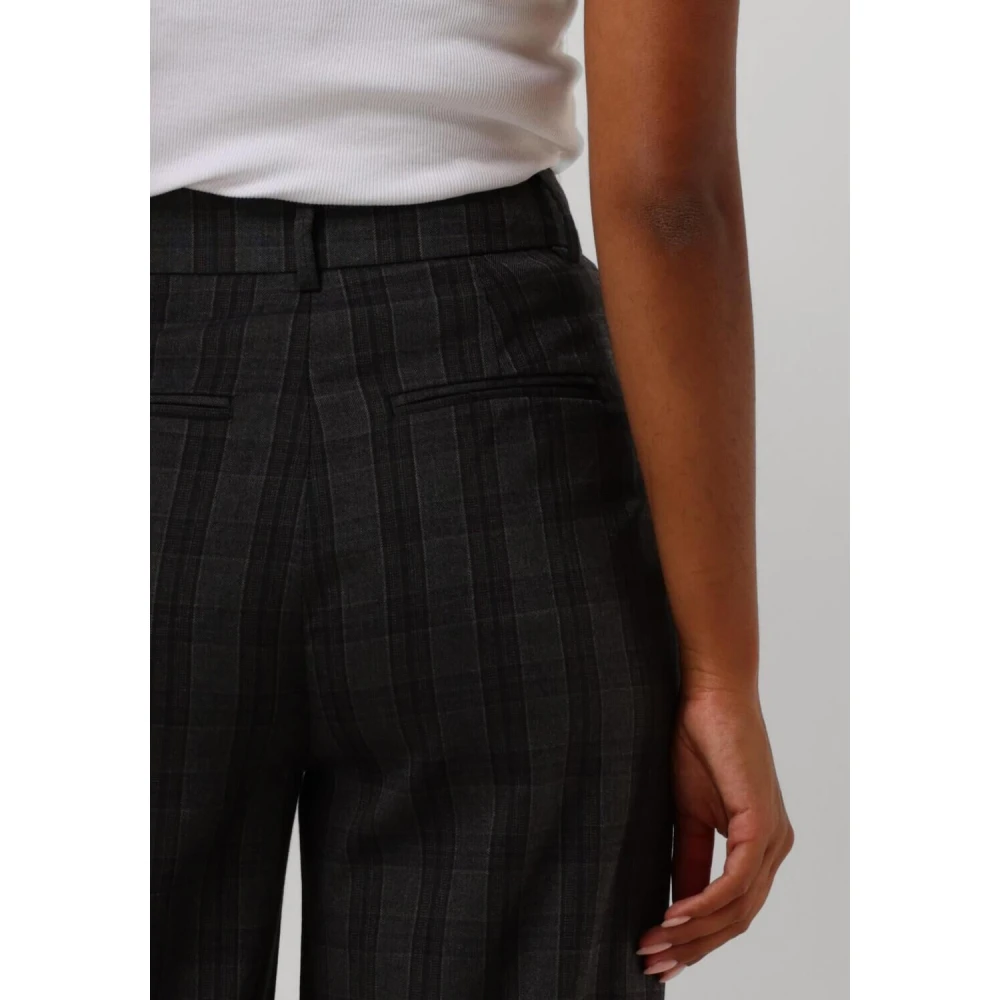 moss copenhagen Elegante hoge taille broek Black Dames