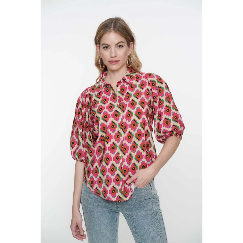 Geisha Roze Mint Blouse Multicolor Dames