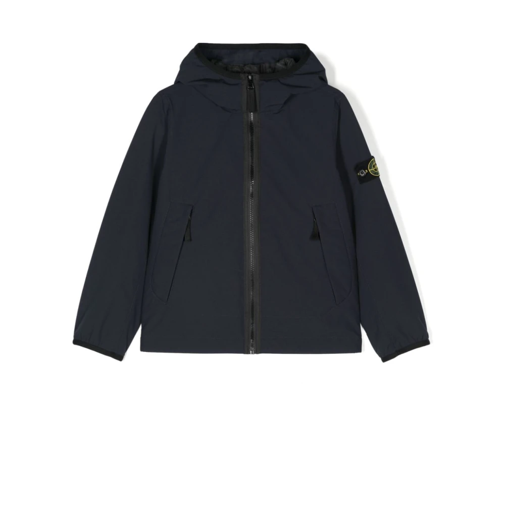 Stone Island Blå Parkasjacka för Pojkar Blue, Pojke