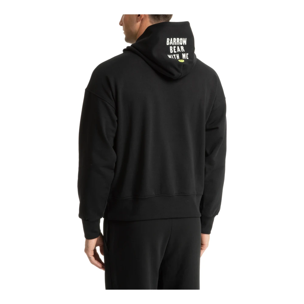 Barrow Effen Logo Zak Hoodie Black Heren