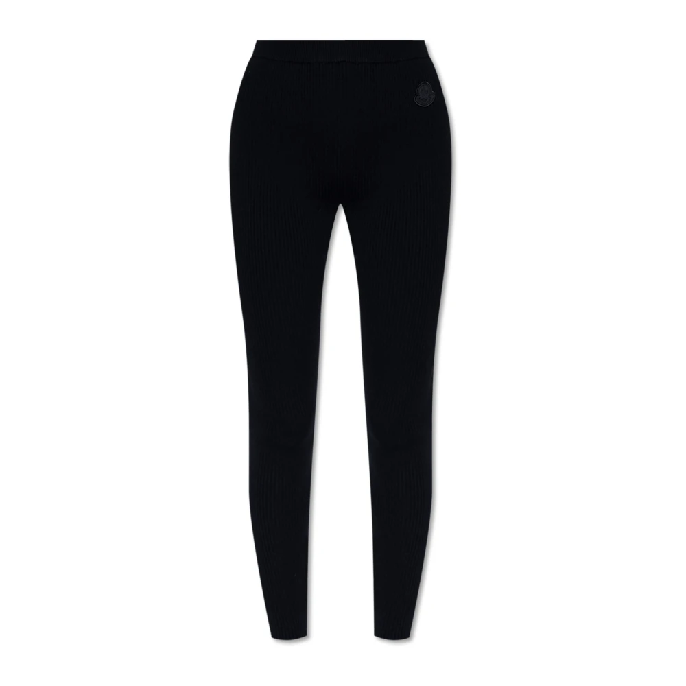 Moncler Geribbelde Leggings Blue Dames