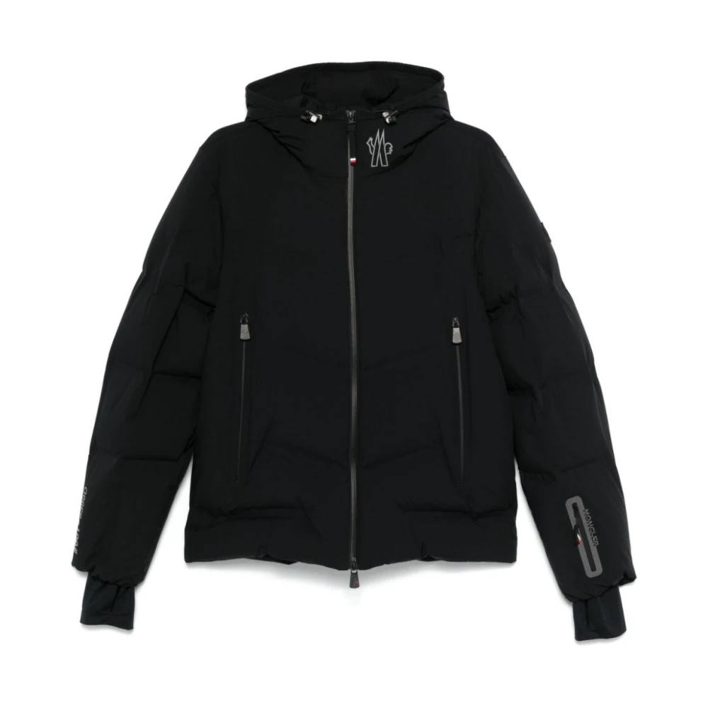 Moncler Zwarte Gewatteerde Donsjas Geïsoleerd Gewatteerd Black Heren