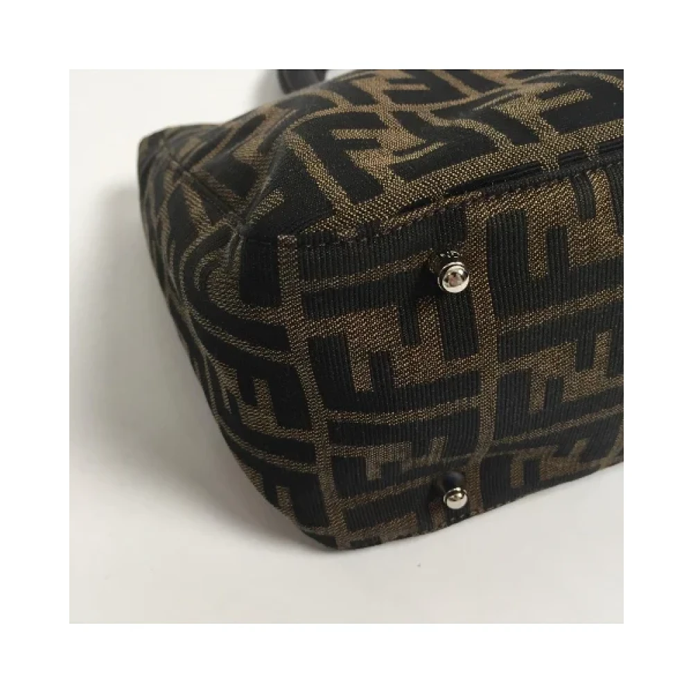 Fendi Vintage Pre-owned Cotton handbags Brown Dames