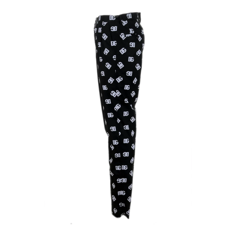 Dolce & Gabbana Logo Print Heren Broek Black Heren