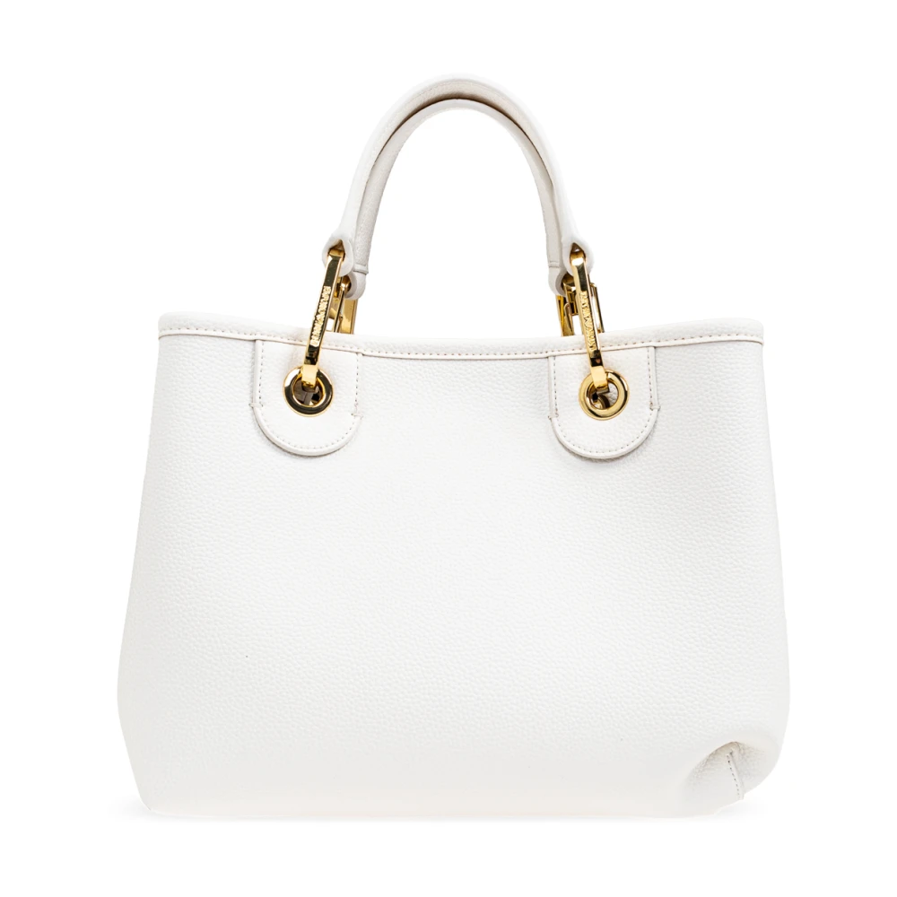 Emporio Armani Eco-leren handtas White Dames