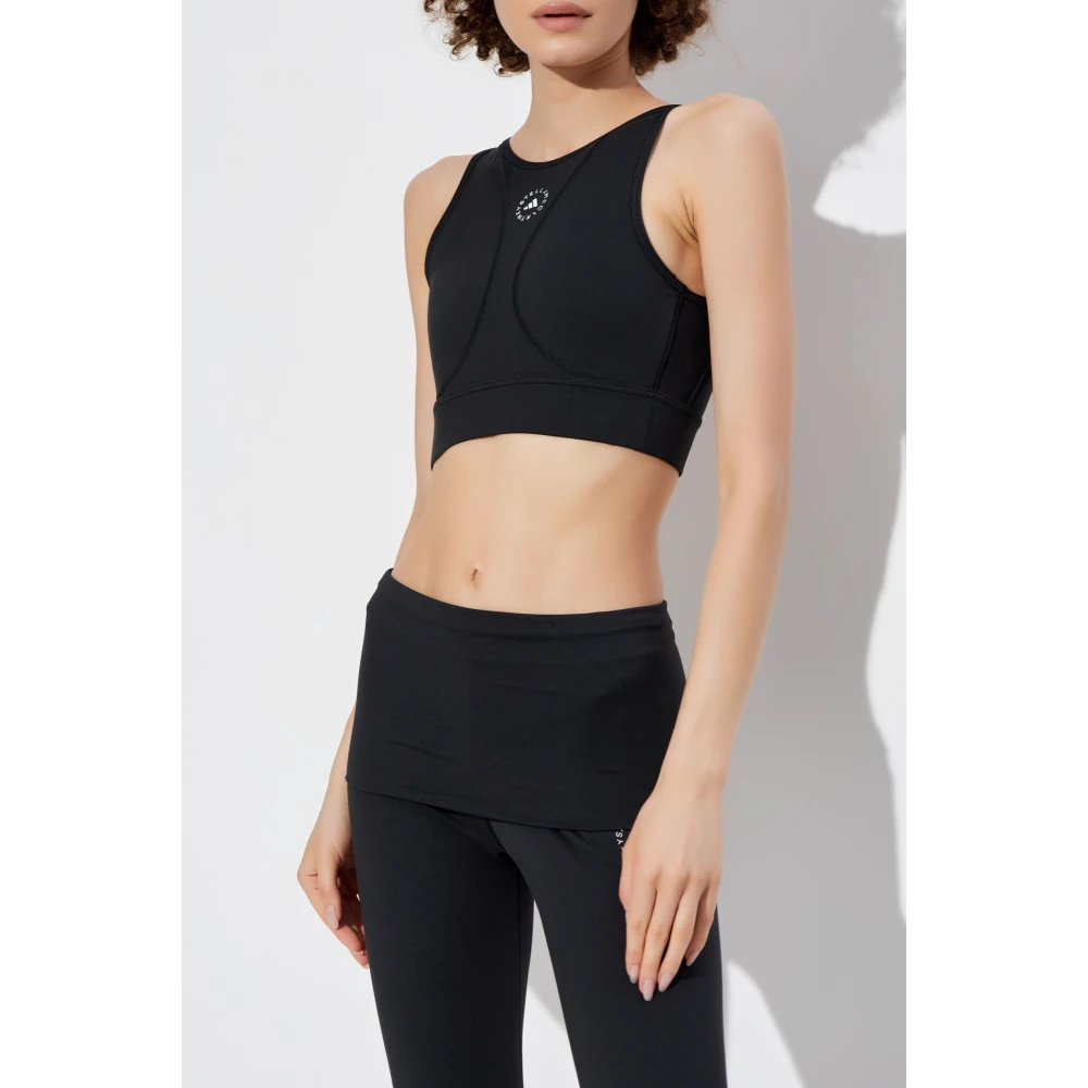 adidas by stella mccartney Sportbeha met Logo Black Dames