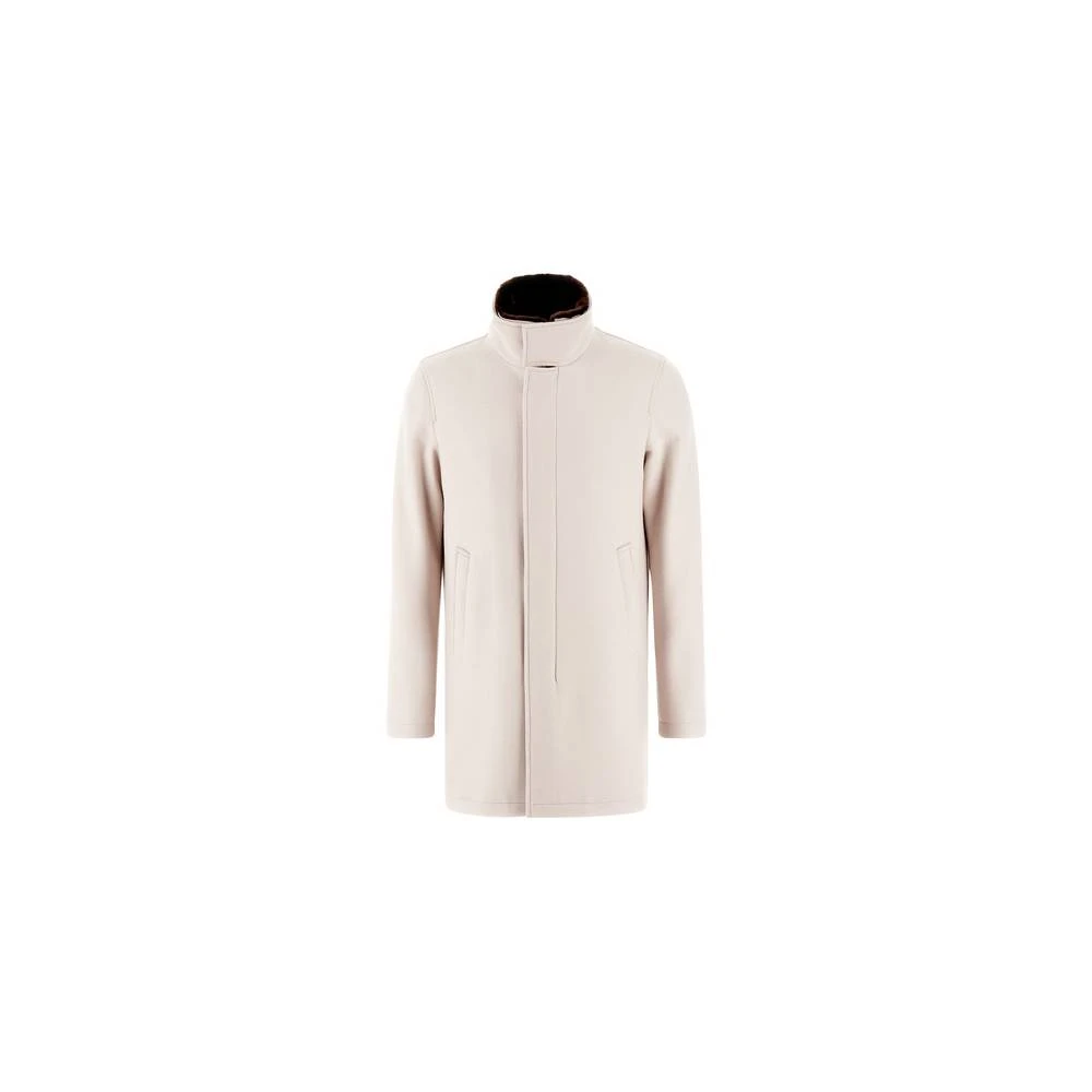 Herno Faux Fur Autojas met Kraag White Heren