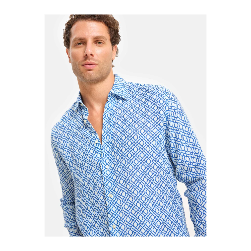 Peninsula Linnen Lily Overhemd Blue Heren