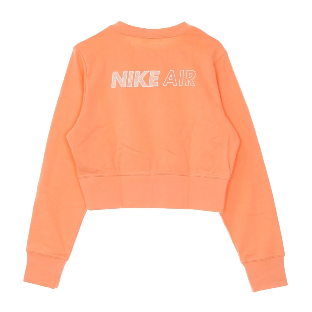 Nike Cropped Crewneck Sweatshirt Sportswear Air Crew Orange Dames