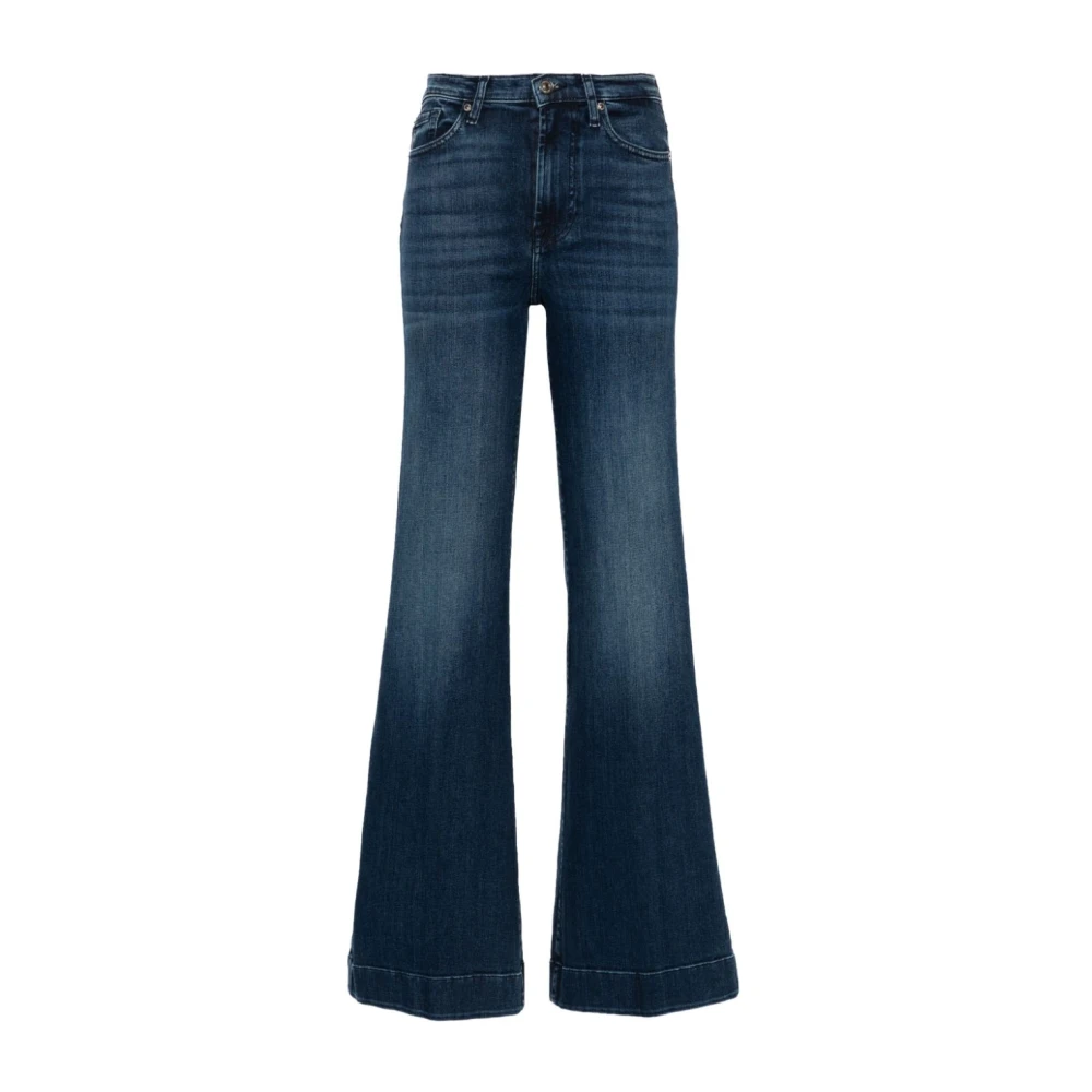 7 For All Mankind Moderne Dojo Soho Dark Flared Jeans Blue Dames