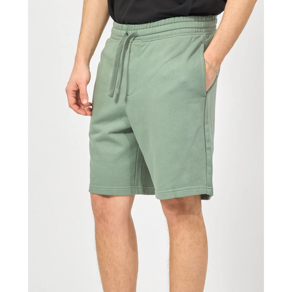 Hugo Boss Groene Shorts met Zijzakken Green Heren
