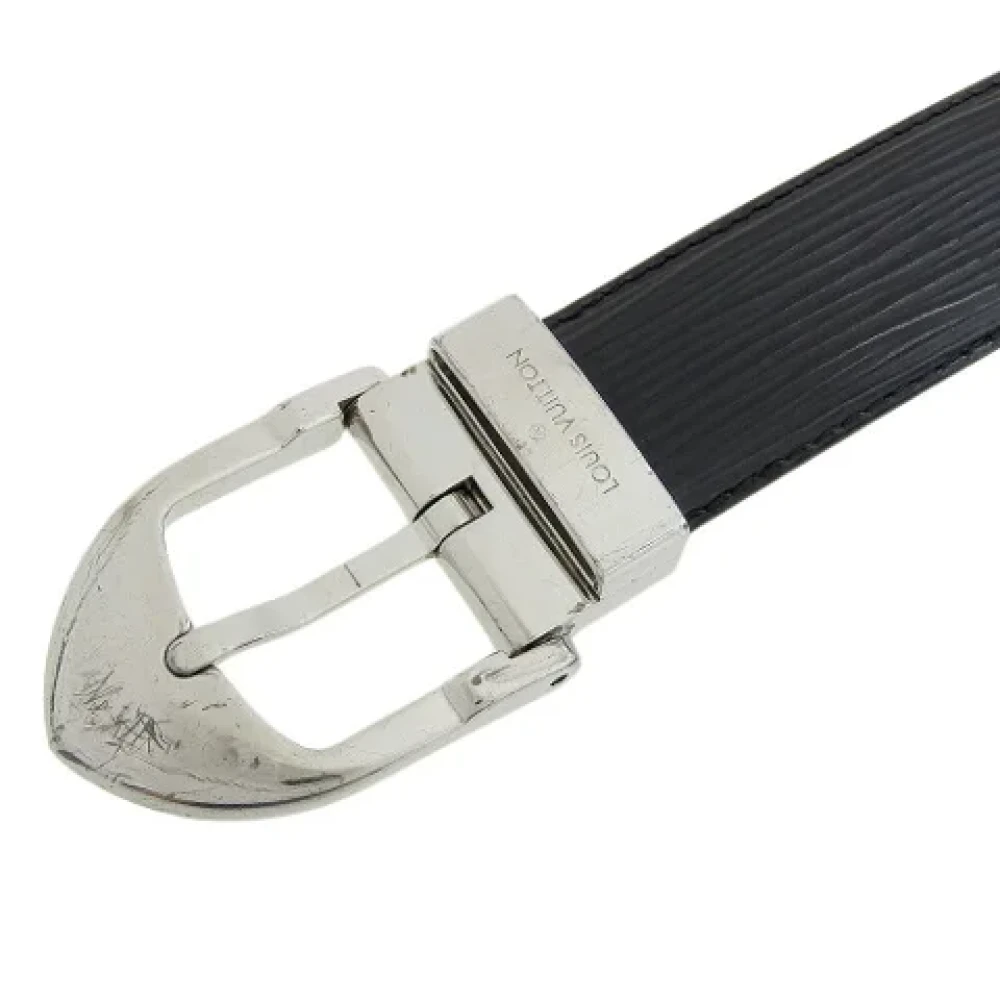 Louis Vuitton Vintage Pre-owned Leather belts Black Dames