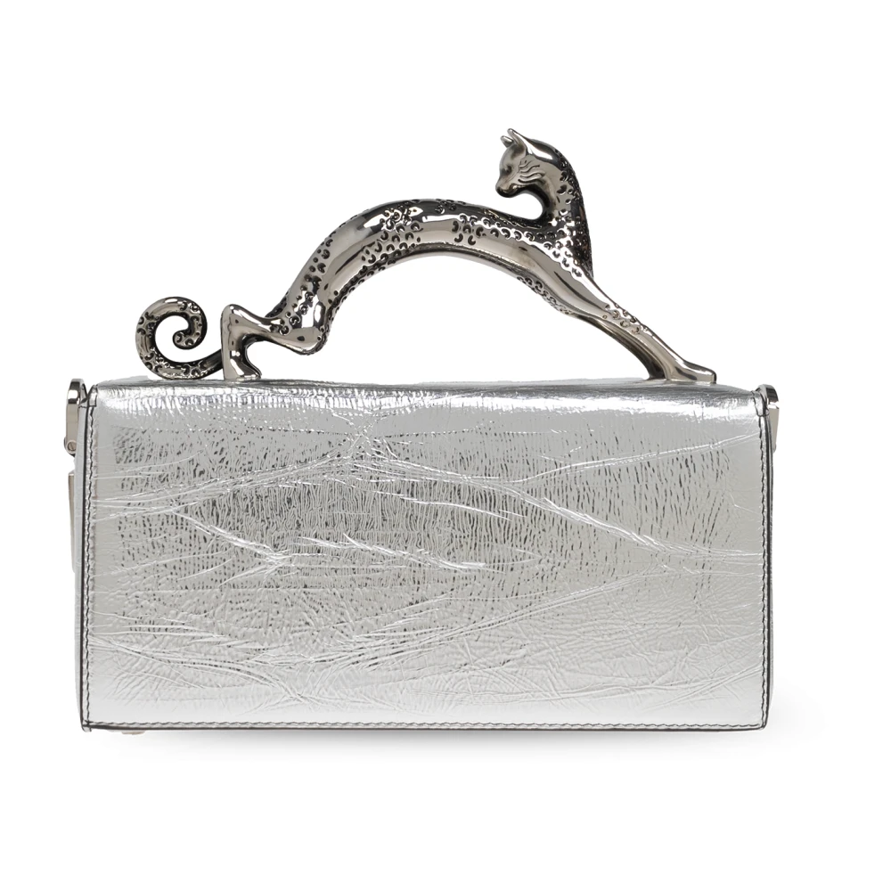 Lanvin Handtas Potlood Kat Nano Gray Dames