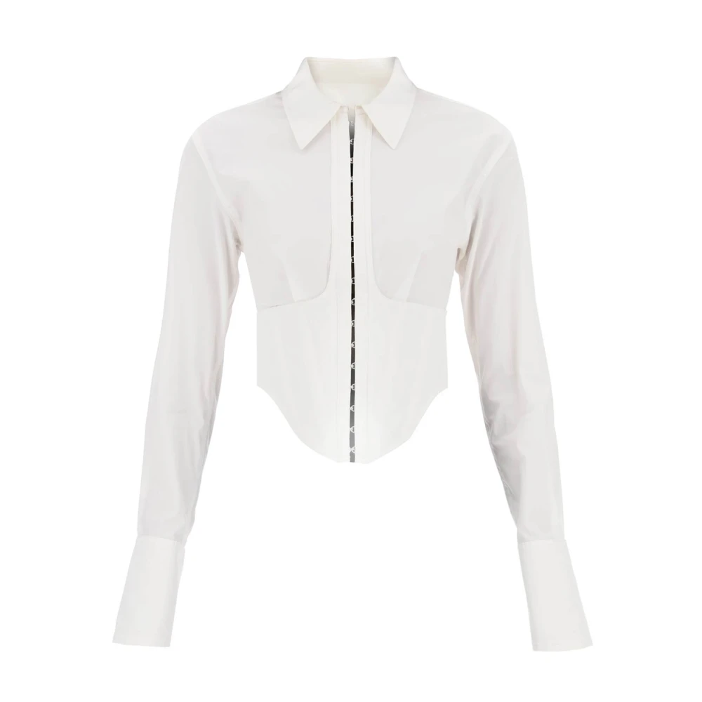 Dion Lee Klassieke Witte Button-Up Shirt White Dames
