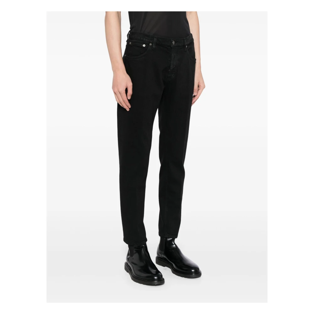 Dondup Zwarte Slim Fit Bull Jeans Black Heren