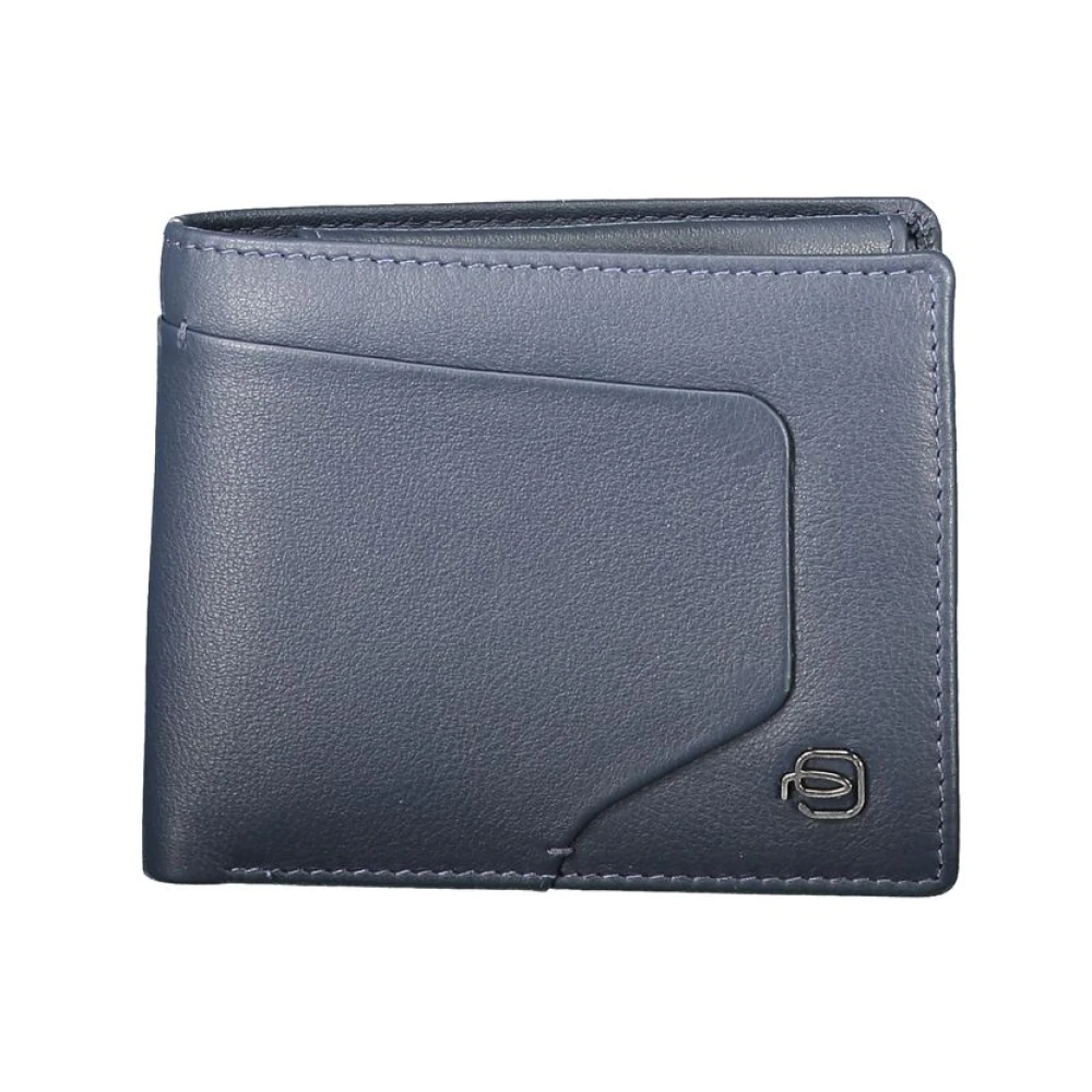 Piquadro Blauw Leren Portemonnee Blue Heren