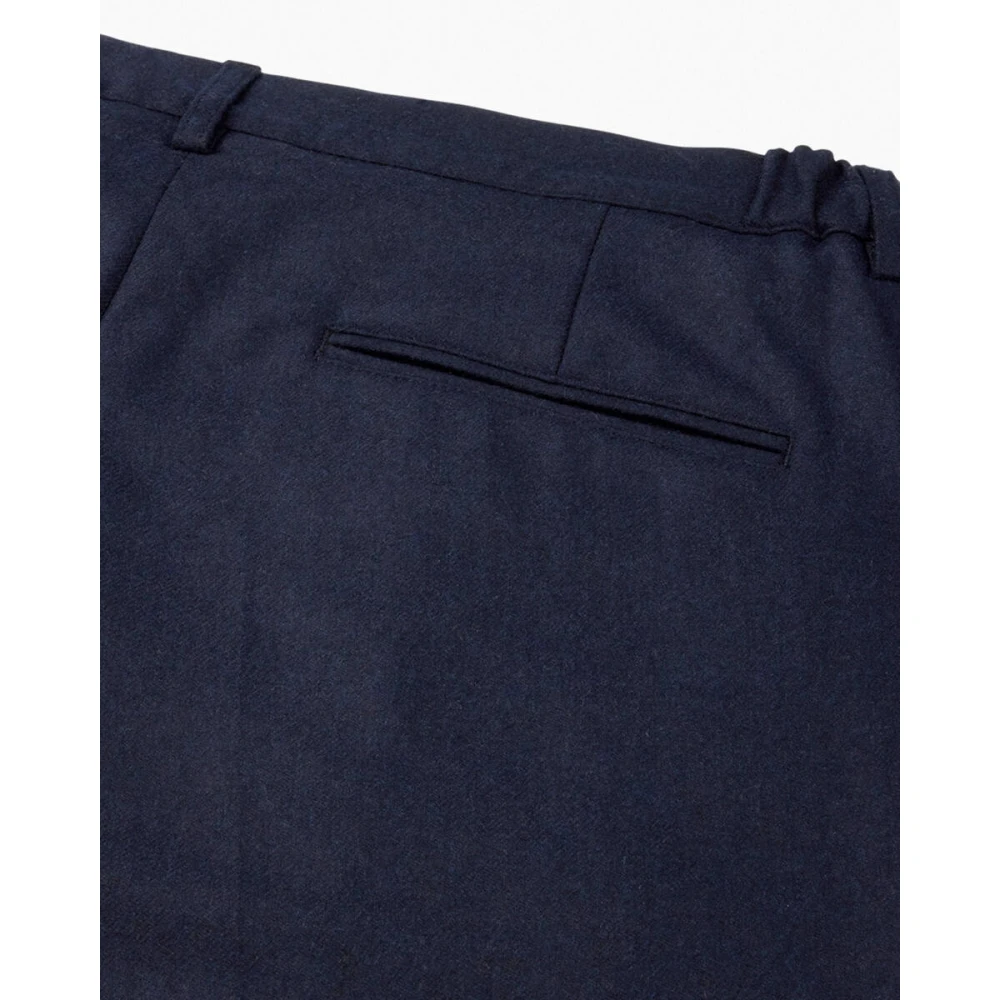 Profuomo Navy Chino Broek Rlxfit Blue Heren