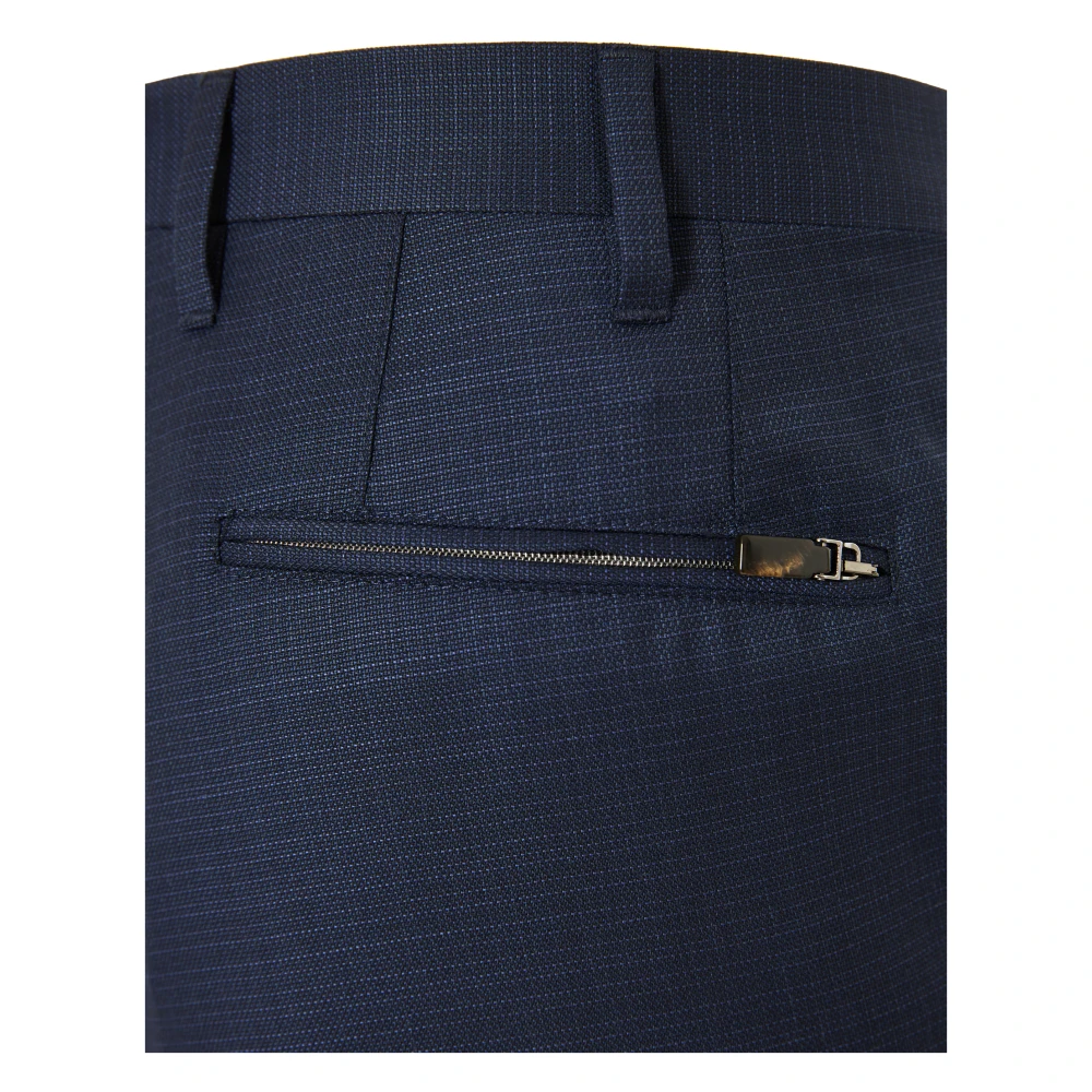 Corneliani Wollen broek met zakken Blue Heren