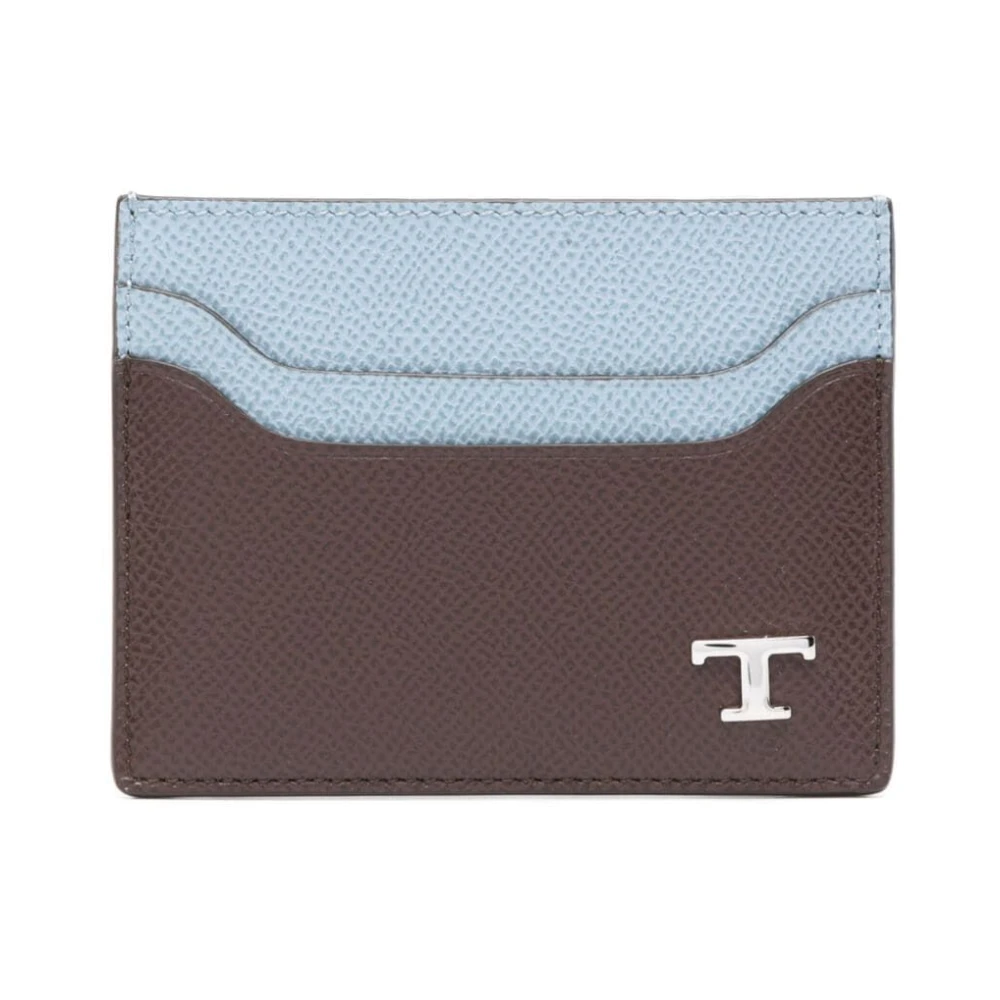 TOD'S Caffe Credit Card Case Brown Heren