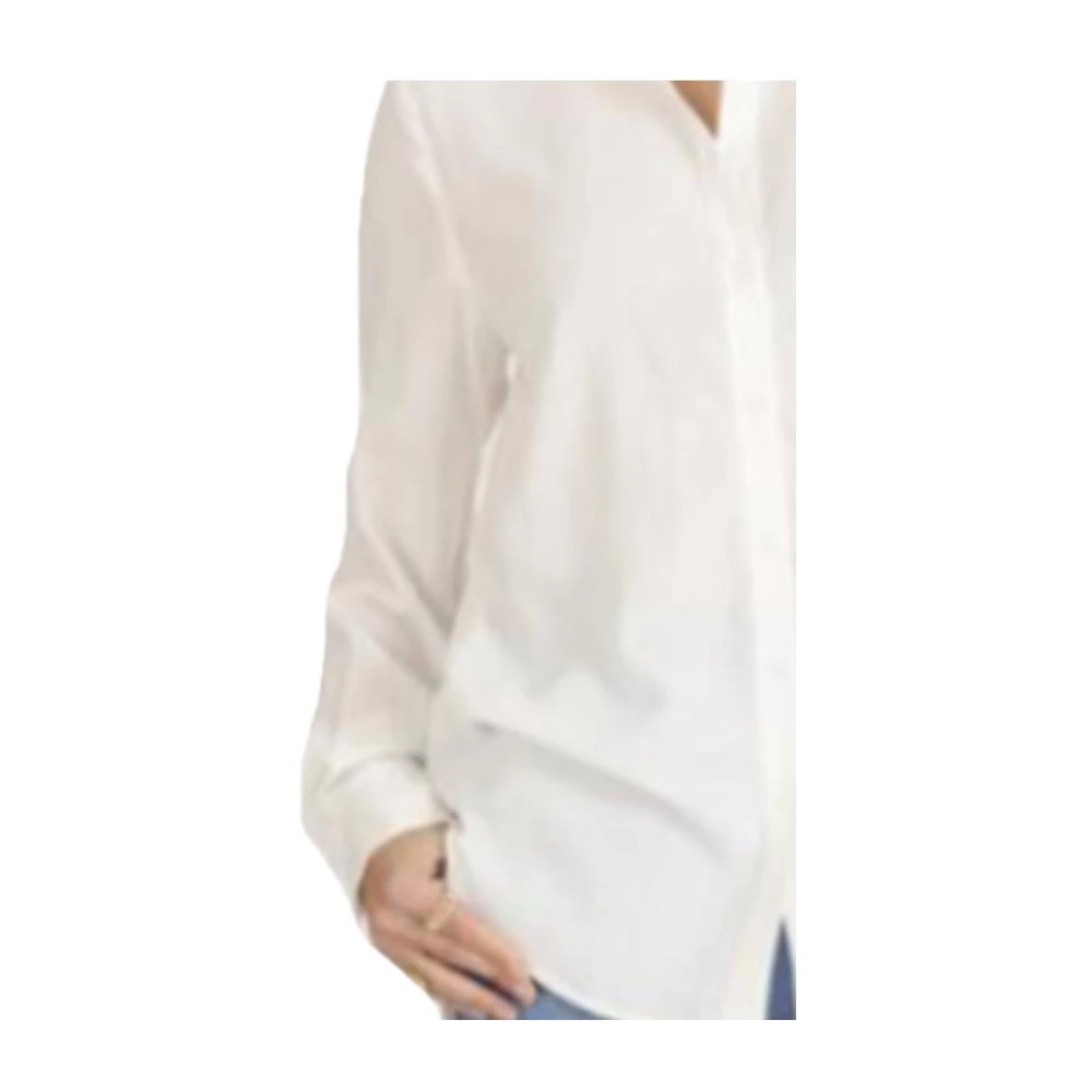 Naf Witte Lange Mouwen Overhemd White Dames