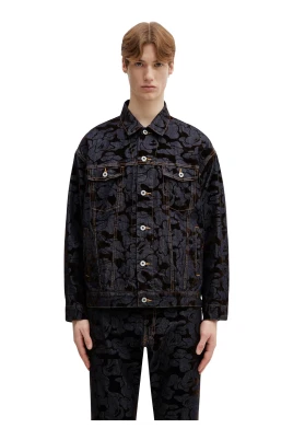 Camo Flocked Denim Jacket