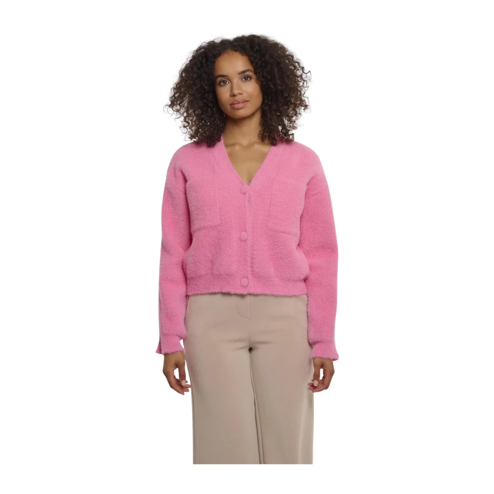 Rino&Pelle Kort V-hals Vest Pink Dames