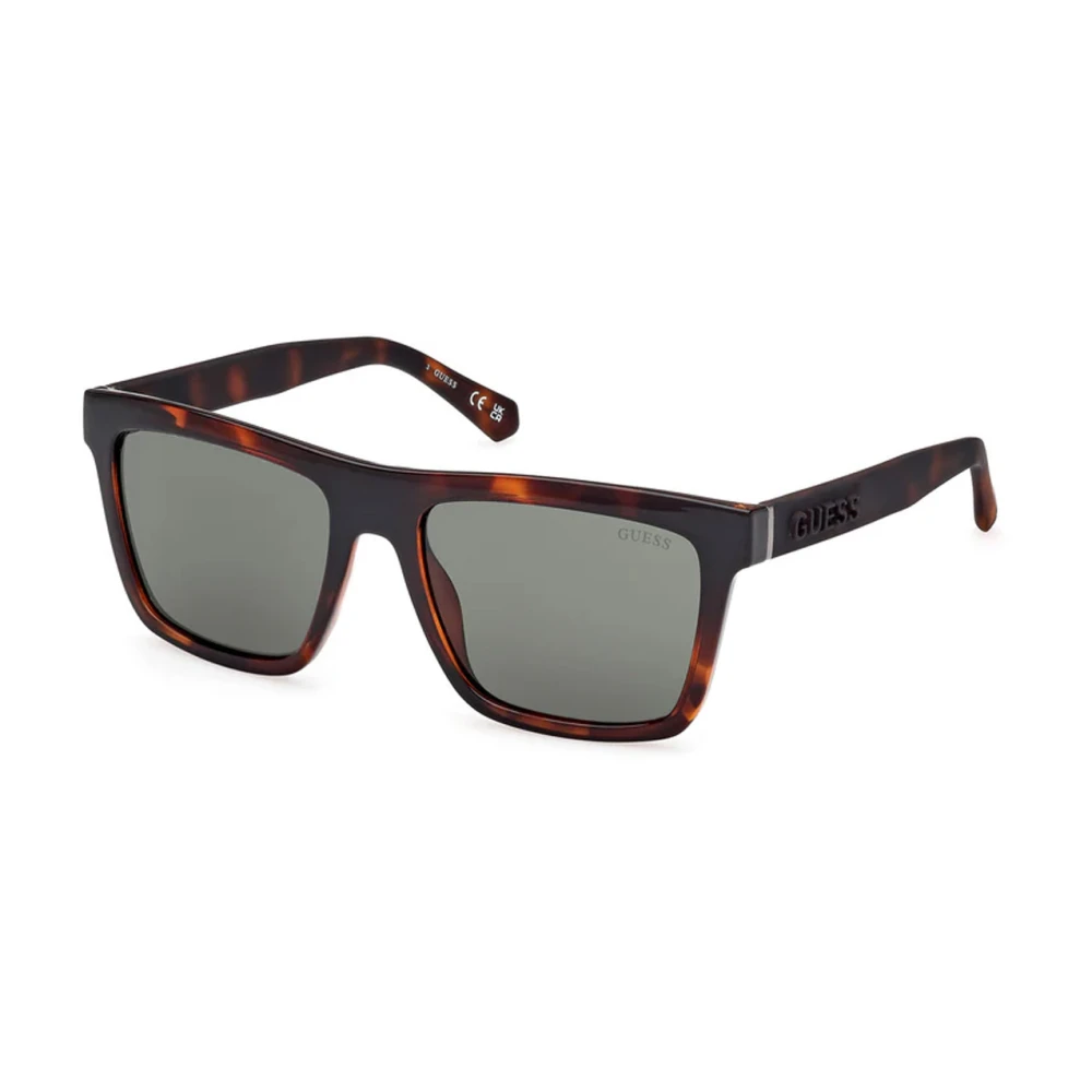 Guess Unisex Brown Sunglasses, 55 Mm, Stylish Sunglasses With Green Lenses