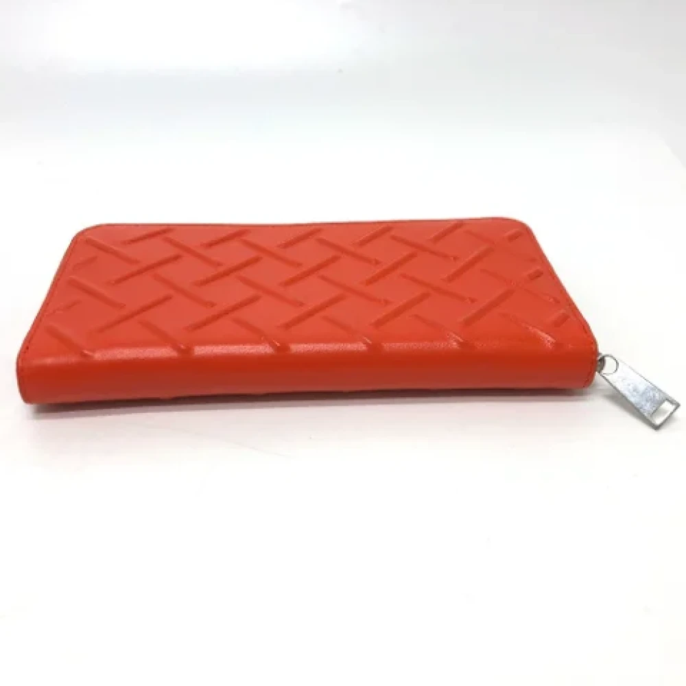 Bottega Veneta Vintage Pre-owned Leather wallets Orange Dames