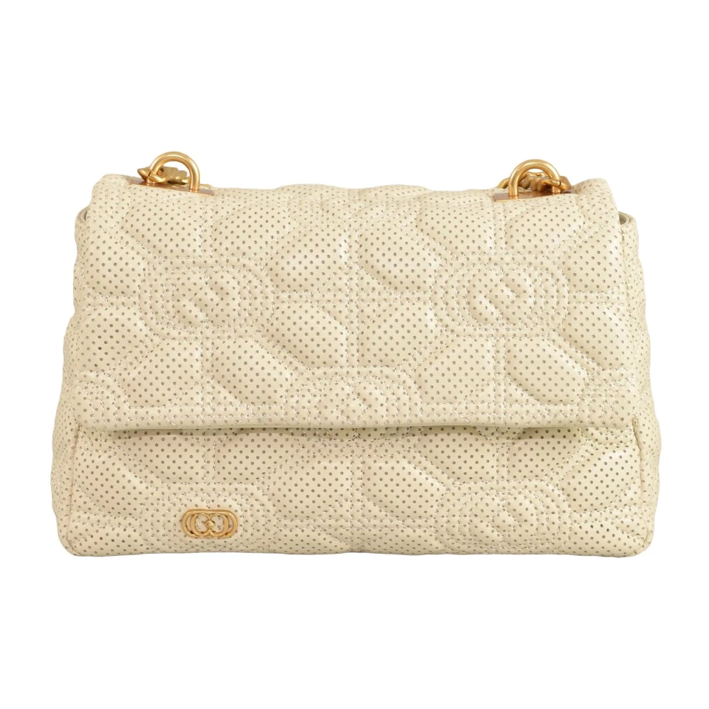La Carrie Stich Spoon Stephy Leren Tas Beige Dames