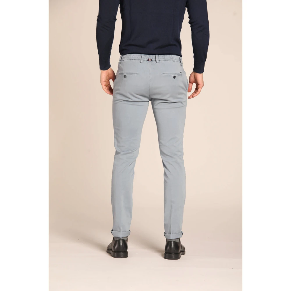 Mason's Slim Fit Winter Chino Broek Lichtblauw Blue Heren