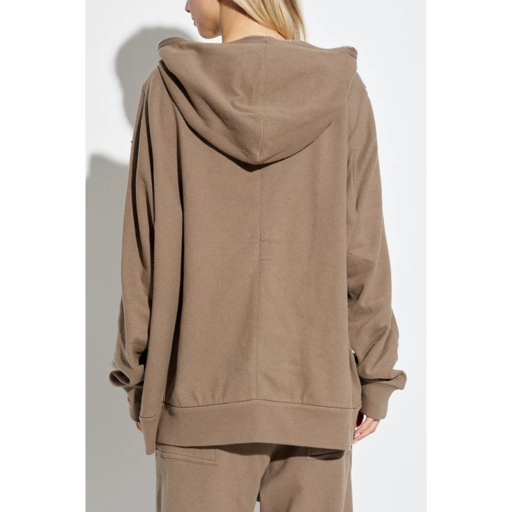Rick Owens Hoodie met ritssluiting Brown Unisex