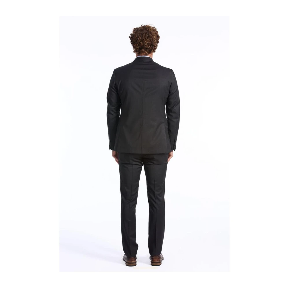 Baldinini Wollen Slim Fit Pak Gray Heren