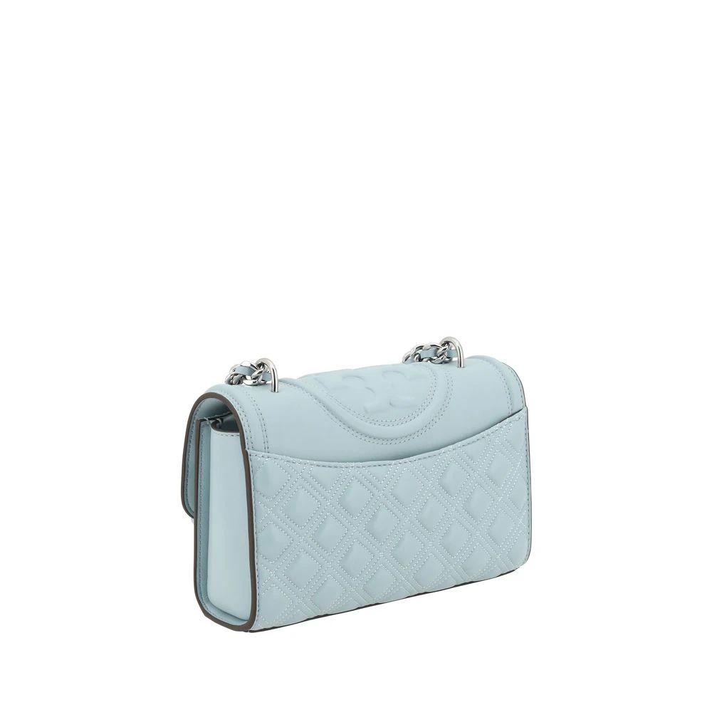 TORY BURCH Gewatteerde Leren Schoudertas Blue Dames