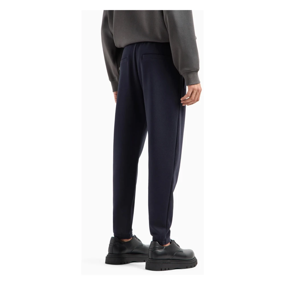 Armani Exchange Stijlvolle Joggingbroek Blue Heren