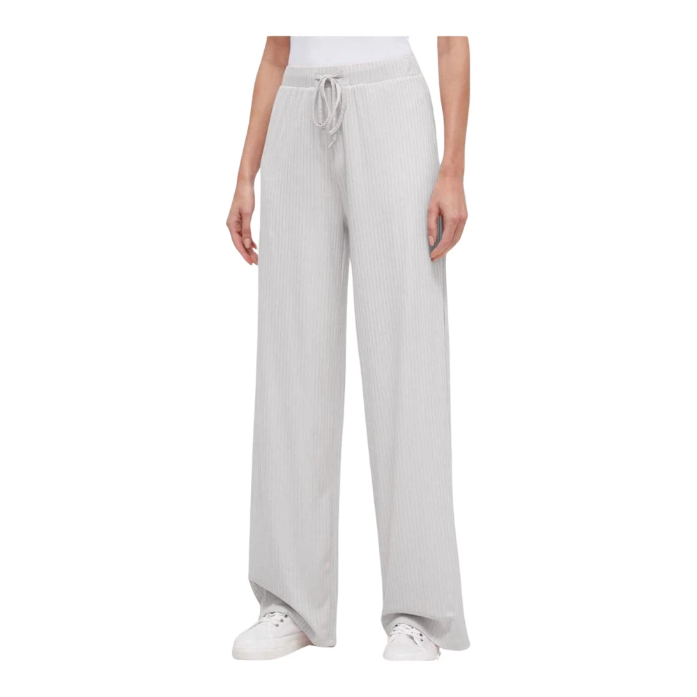 Guess Wide Trousers Gray Dames