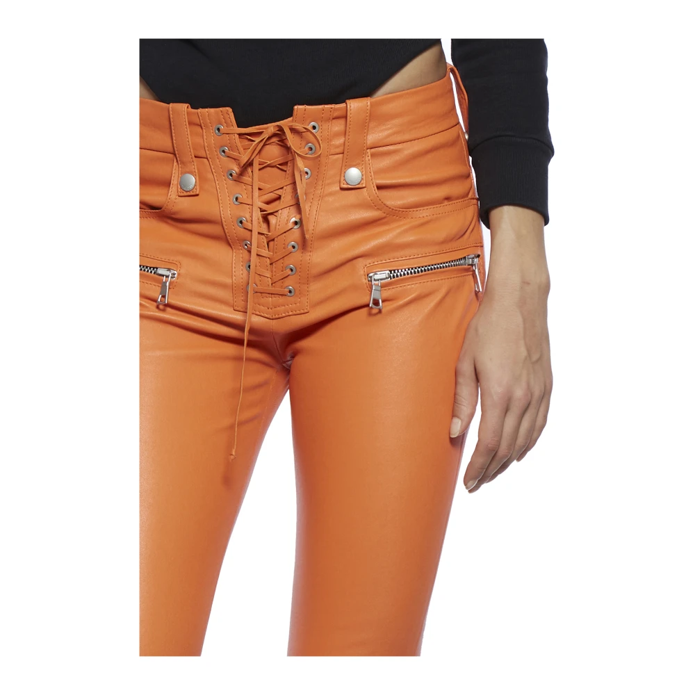 Unravel Project Slim-fit broek Orange Dames