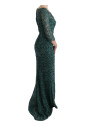 green-crystal-embellished-sheath-dress