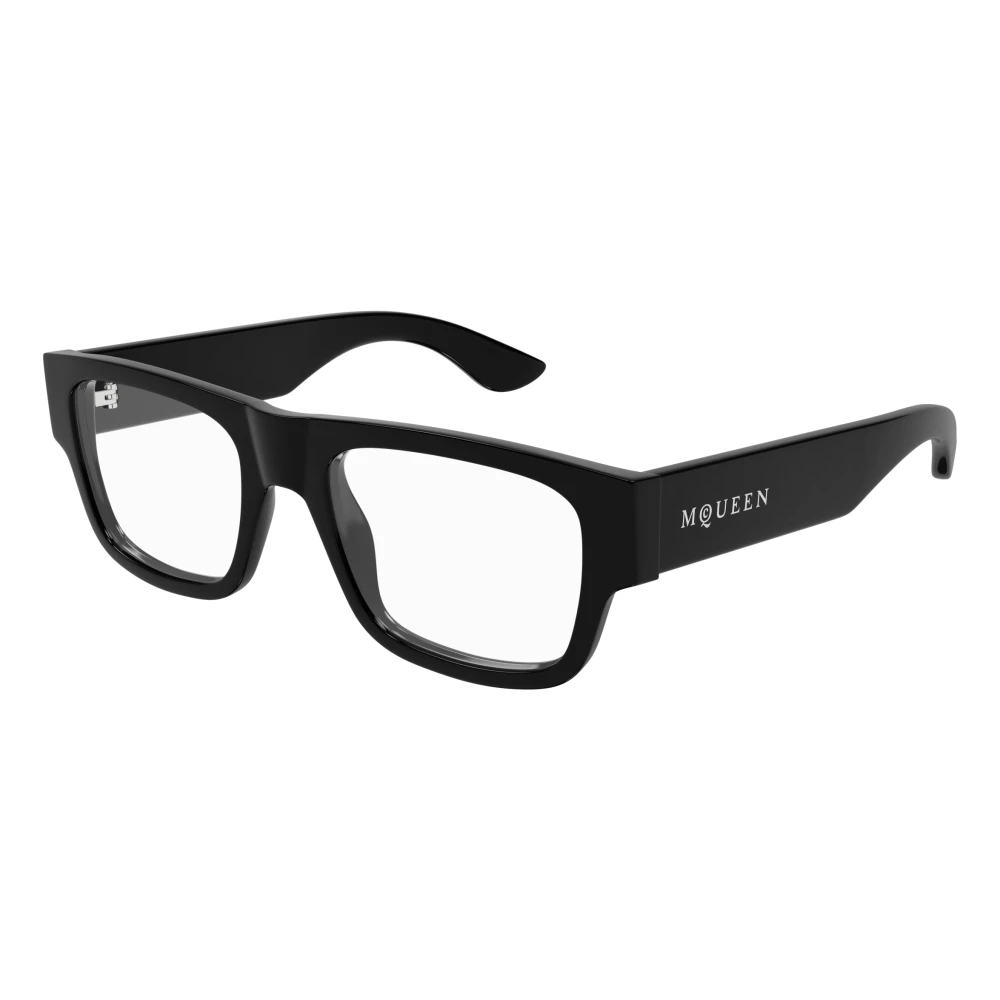 Alexander Mcqueen Men's Black Glasses, 53 Mm, Stylish Eyeglasses Am0511o