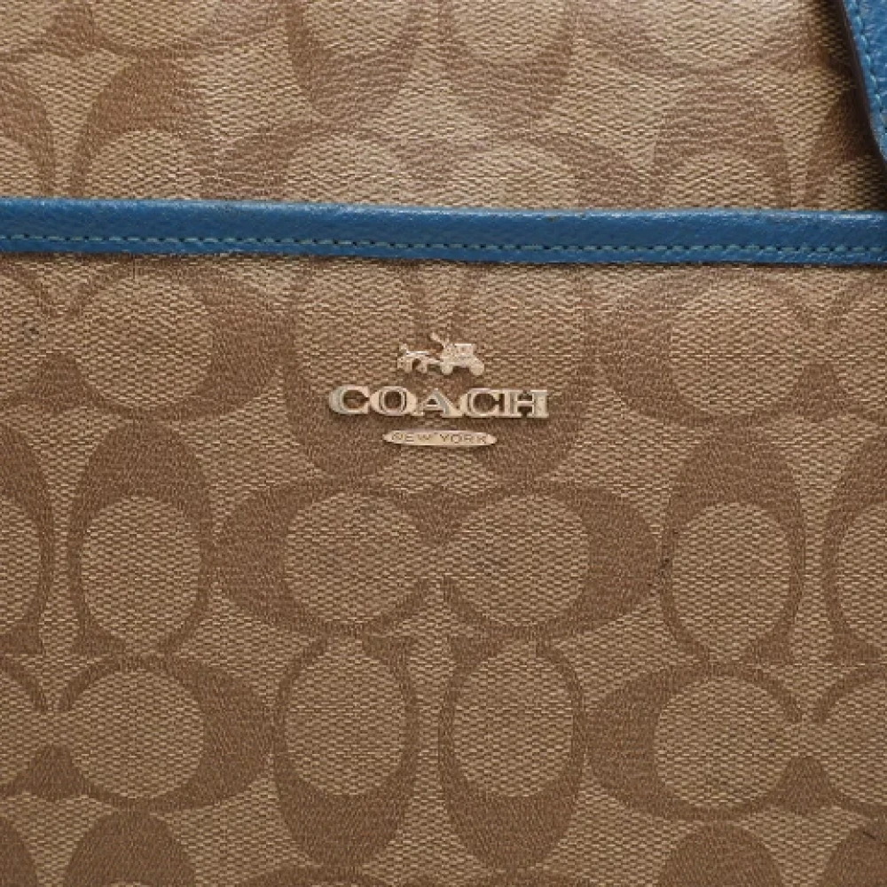 Coach Pre-owned Coated canvas crossbody-bags Beige Dames