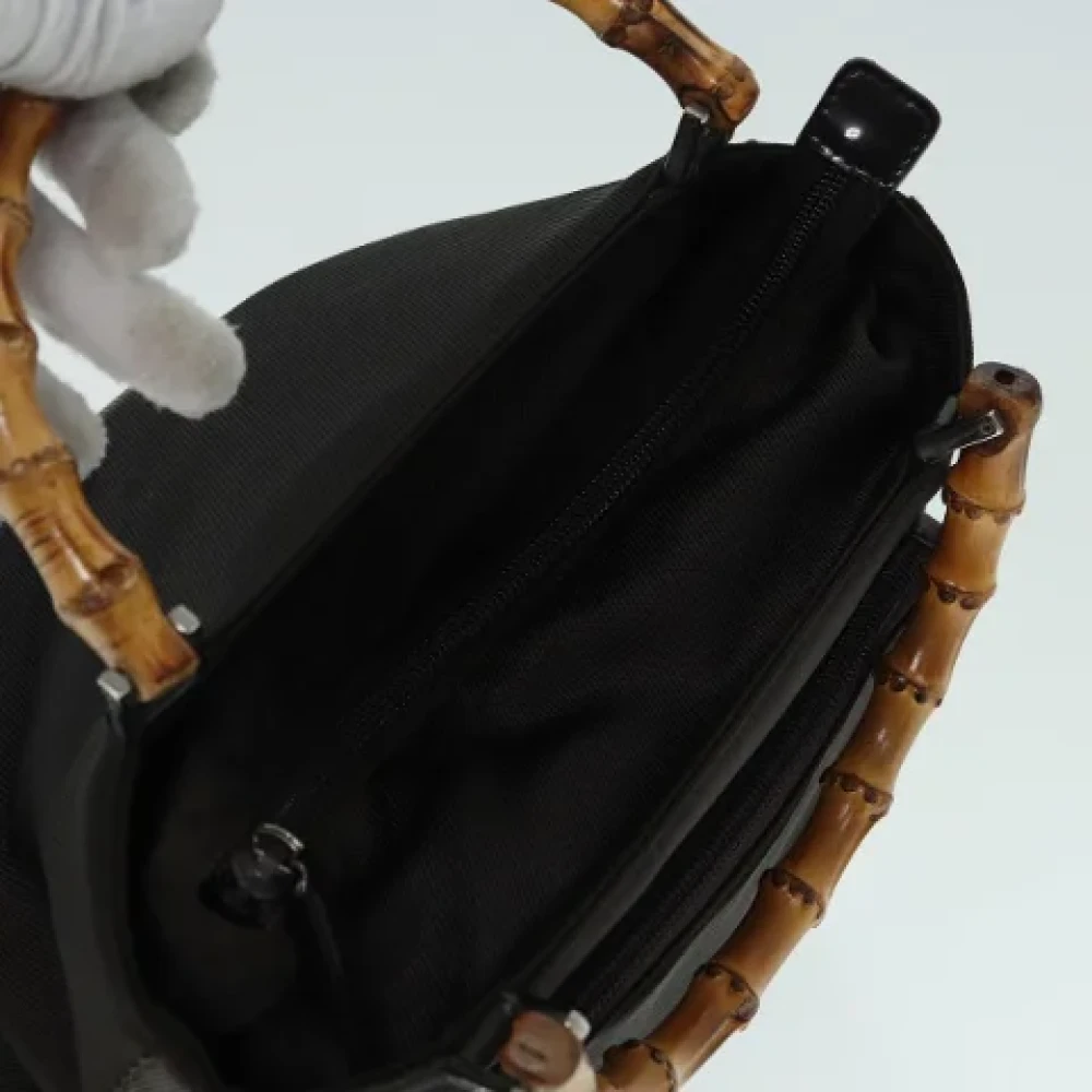 Gucci Vintage Pre-owned Nylon gucci-bags Brown Dames