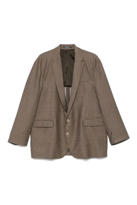 Korgvävd Super 130's Ren Ull Canvas Blazer