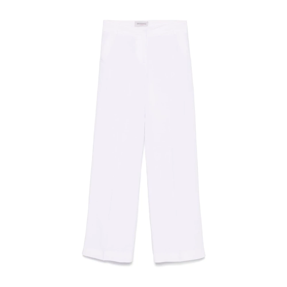 Ermanno Scervino Witte Broek met Verborgen Voorknoop White Dames