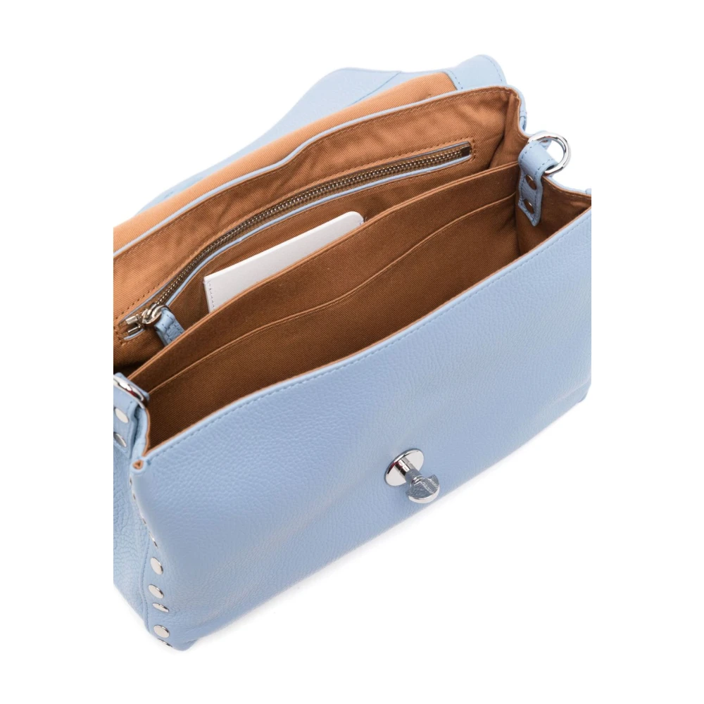 Zanellato Heldere Blauwe Foldover Top Tas Blue Dames