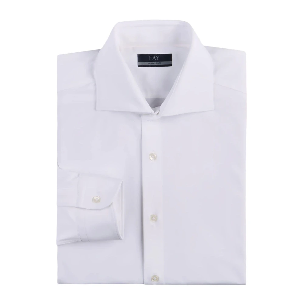 Fay Witte Shirt voor Mannen White Heren