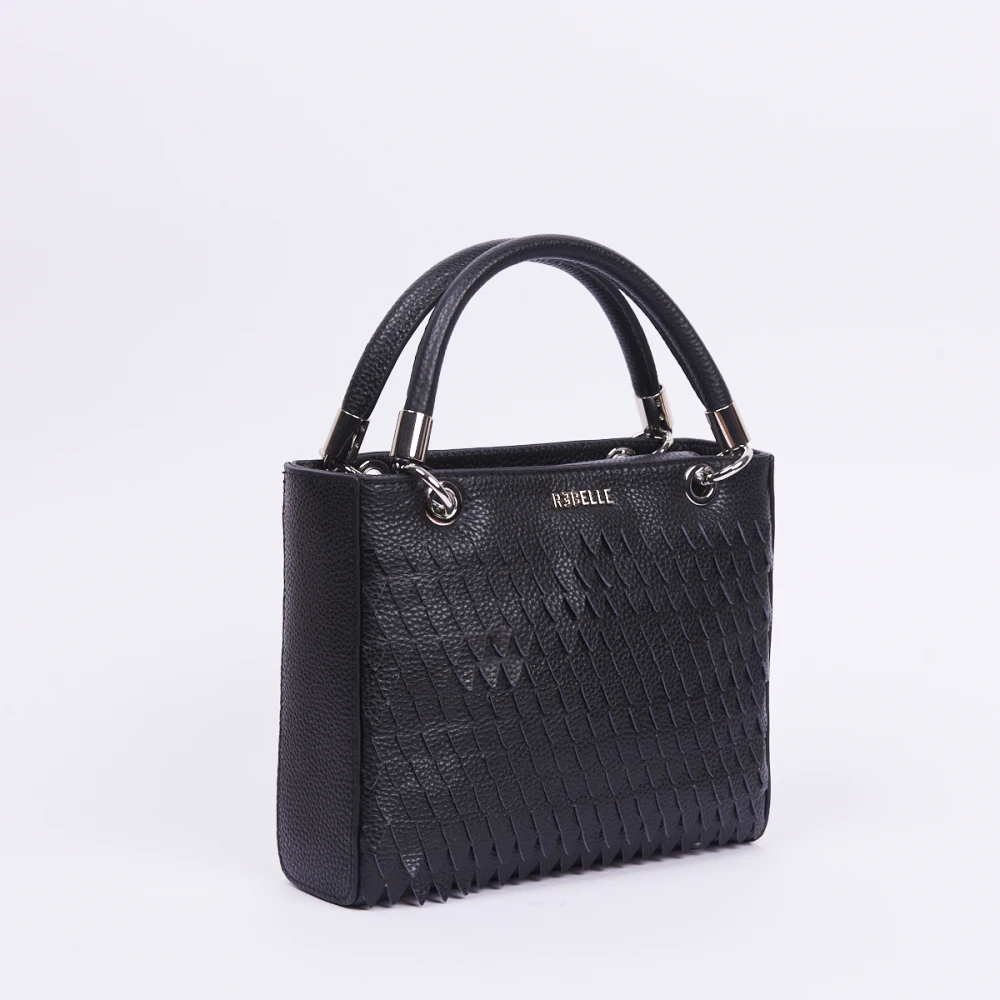 Rebelle Naerys Schubbeffect Tas Black Dames